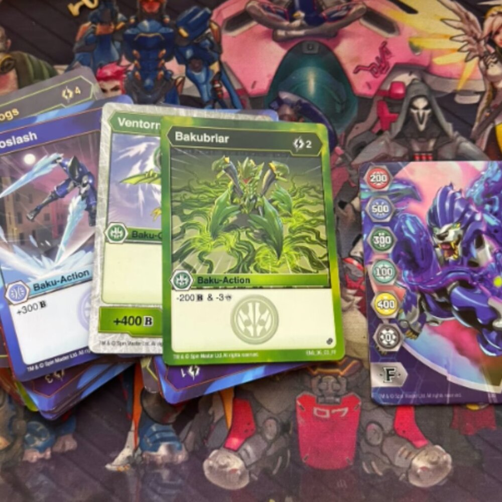 Lot of 45 Bakugan Cards Including Geogan Rising Gate 007